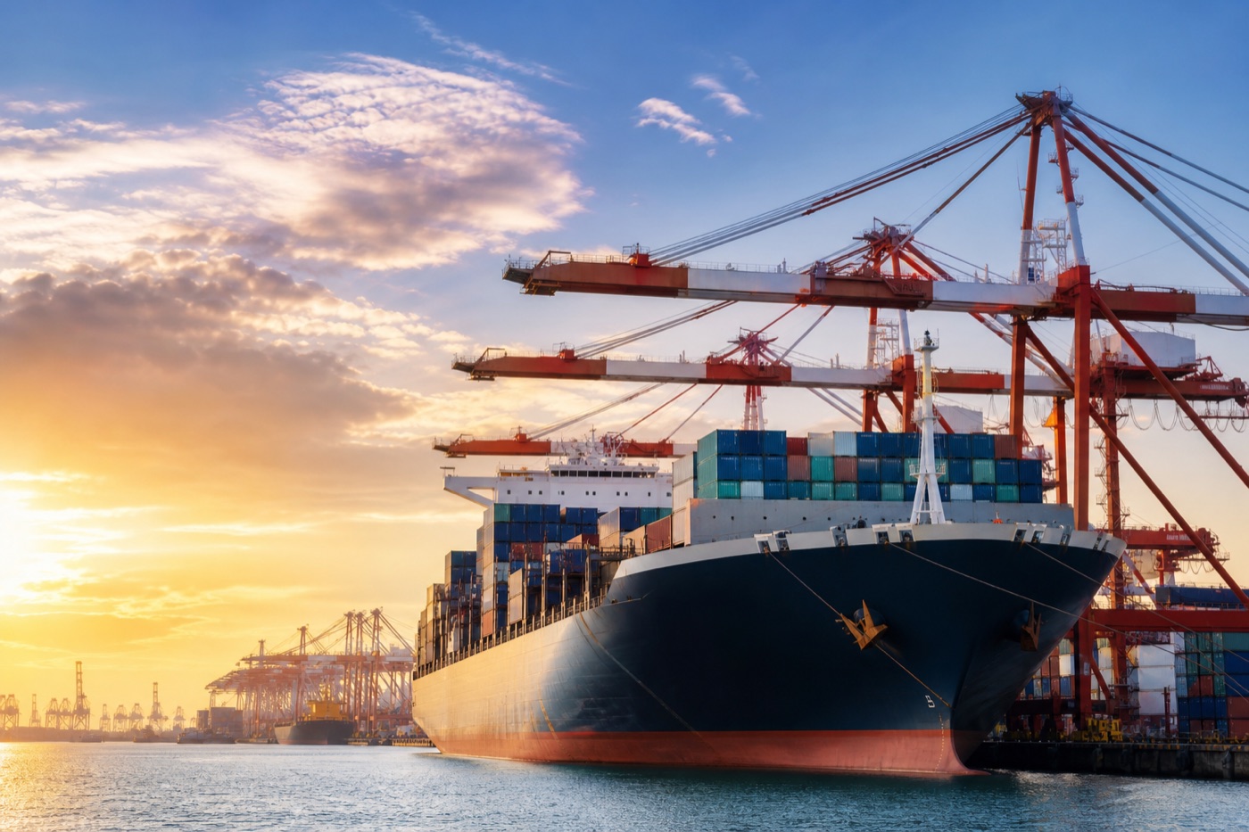 Sea Freight — container ship at international port