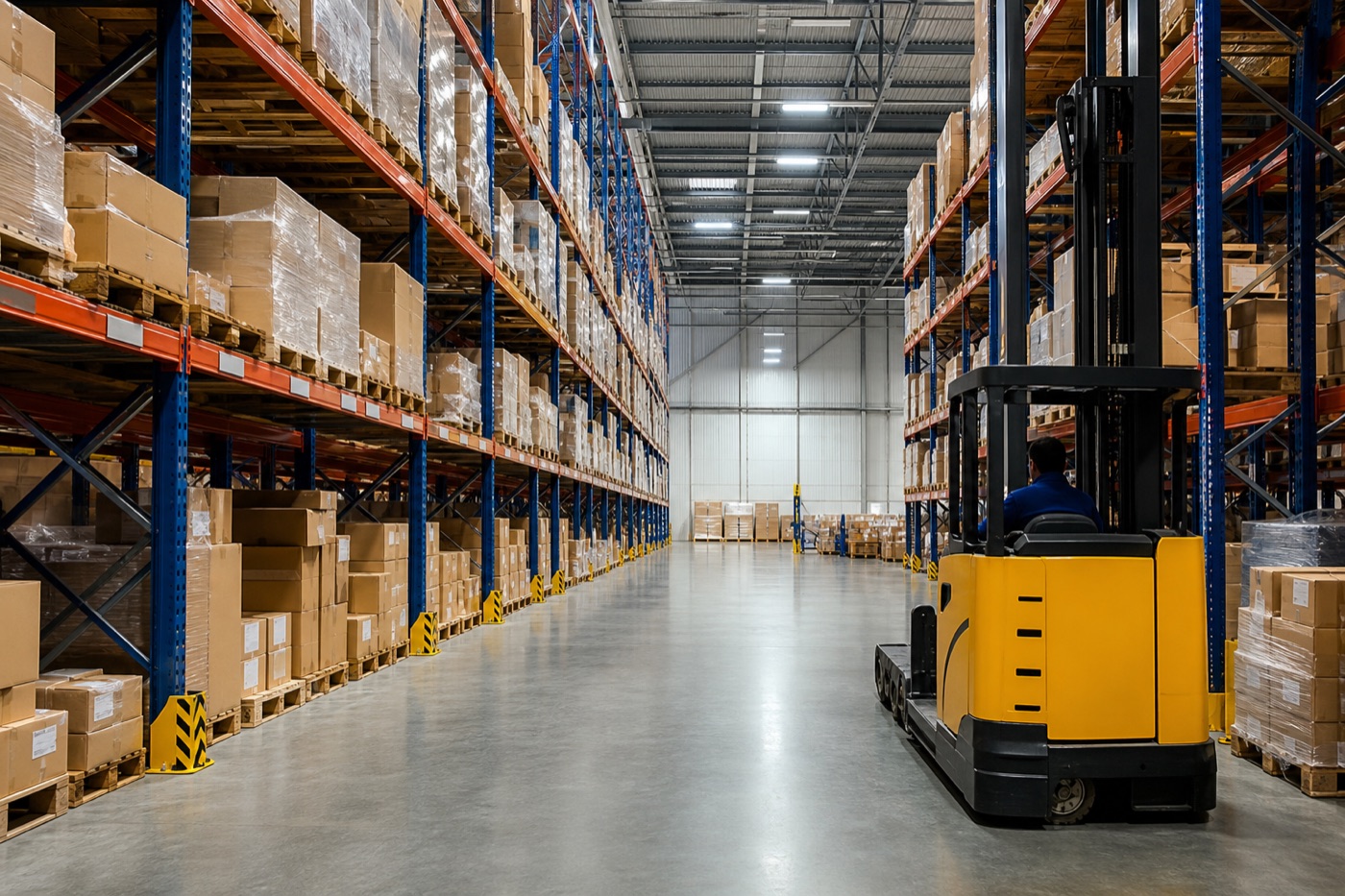 Supply Chain — modern warehouse distribution and logistics